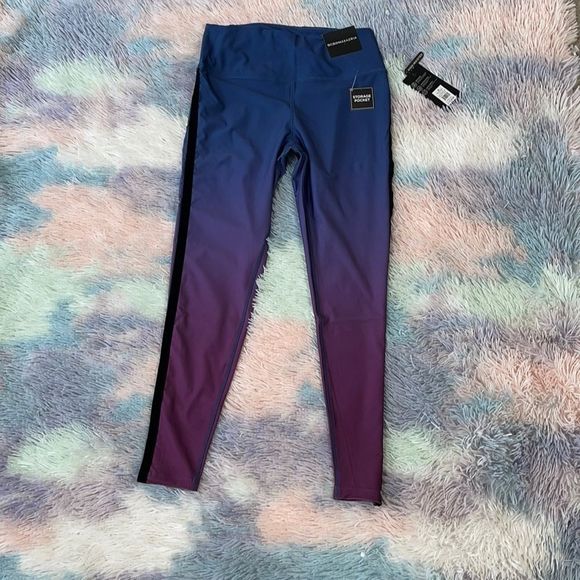 BCBG MAX AZRIA TUXEDO OMBRE LEGGINGS SIZE M - Picture 1 of 6